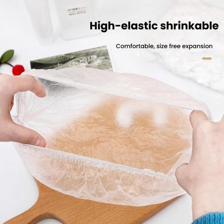 150個入り/パック 使い捨てシャワーキャップ 防水クリアヘアキャップ 23.5cm、PE製