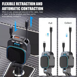 Dual Retractable Cable Car Charger Automobile Bluetooth MP3 Player, BC97
