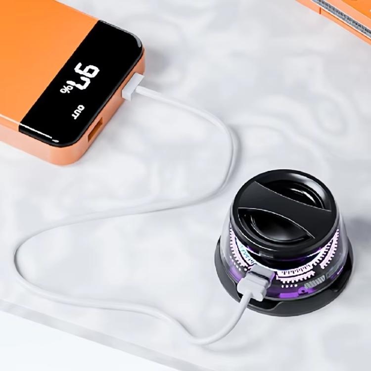 G200 Magnetic Bluetooth TWS Mini Speaker Subwoofer With Colorful Atmosphere Light, G200