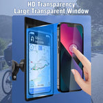 自転車防水スマホバッグマウントスタンド 360度回転 バイク用スマホホルダー ハンドルバータイプ、バックミラータイプ
