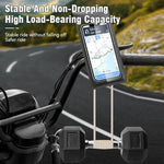 自転車防水スマホバッグマウントスタンド 360度回転 バイク用スマホホルダー ハンドルバータイプ、バックミラータイプ