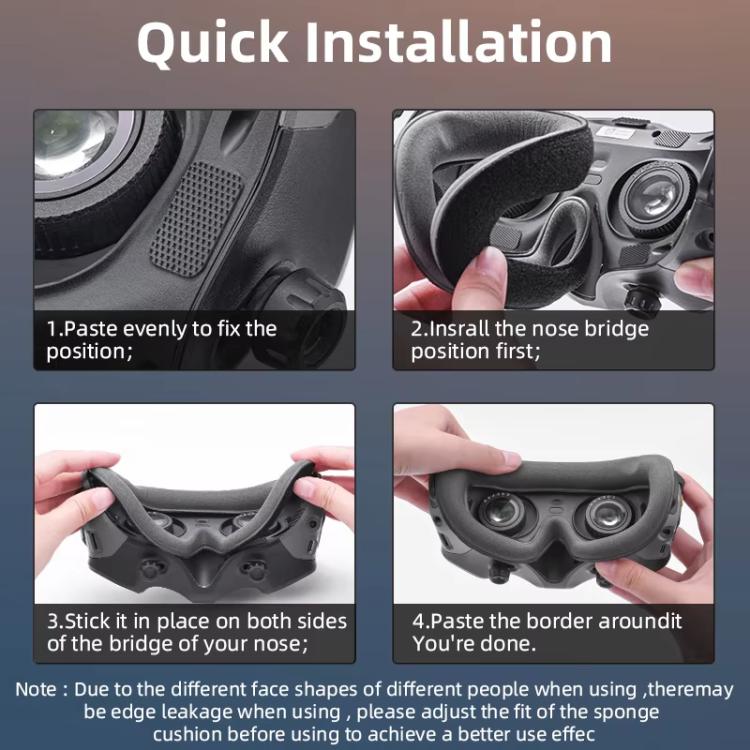 DJI Avata Goggles 2 BRDRC 飛行用メガネプロテクター アイカップ、DJI Avata Goggles 2用