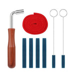 ピアノ調律ツールセット 調律ストップテープレンチ 楽器アクセサリー、ブラック8個セット、ブルー8個セット、ブラック6個セット、ブルー6個セット