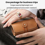 PU多機能ジュエリーバッグ 旅行用ポータブルイヤリングリングネックレスブレスレットジュエリー収納バッグ