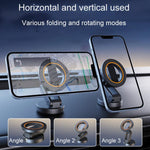 JK-319 Universal Foldable Car Cell Phone Holder Car Dashboard Rotating Magnetic Navigation Mount