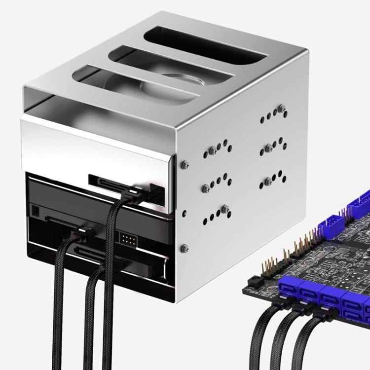 SATA3.0 アルミホイルシールド編組ケーブル 本体 コンピュータハードドライブ電源ケーブル, 0.5m