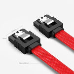 SATA3.0 アルミホイルシールド編組ケーブル 本体 コンピュータハードドライブ電源ケーブル, 0.5m