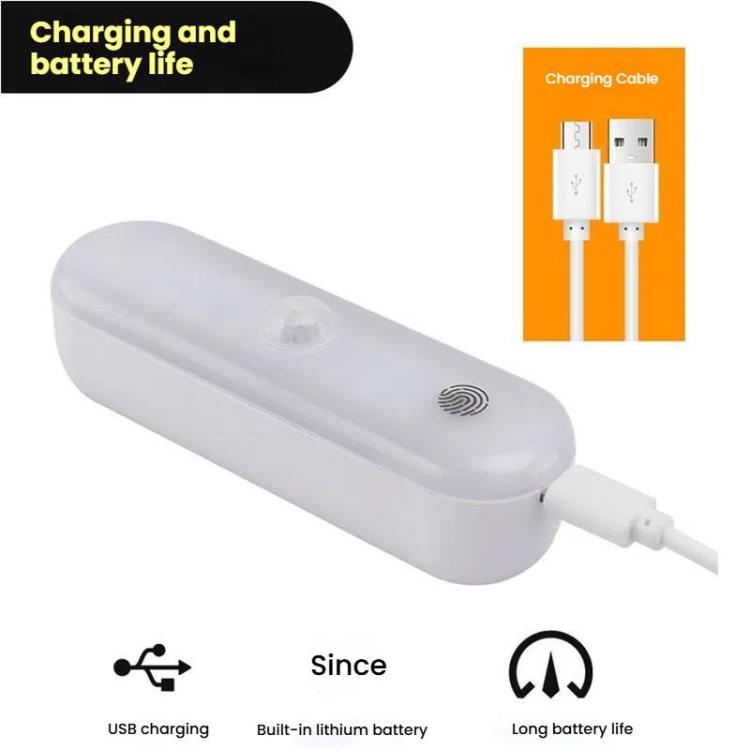マグネット式 LED キャビネットライト モーションセンサー 充電式ランプ 20 LED 3色温度 A68-3A-11cm