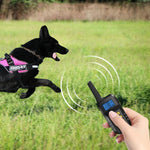 T720 1000m ペットインテリジェント電気ショックリモコン犬トレーニングデバイス、イエローレモコン、レッドレモコン