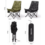 Naturehike アウトドア折りたたみハイバックムーンラウンジチェア キャンプ用背もたれチェア