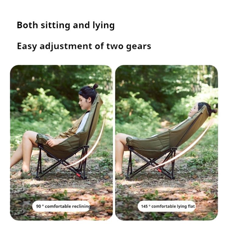 Naturehike アウトドア折りたたみハイバックムーンラウンジチェア キャンプ用背もたれチェア