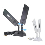 42dbi 5Gルーター外部アンテナ 屋外長距離WiFi信号拡張器, SMAオス ブラック, TS9 ブラック, SMAオス ホワイト, TS9 ホワイト