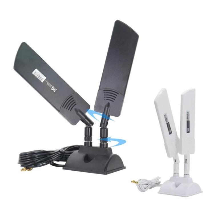 42dbi 5Gルーター外部アンテナ 屋外長距離WiFi信号拡張器, SMAオス ブラック, TS9 ブラック, SMAオス ホワイト, TS9 ホワイト