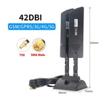 42dbi 5Gルーター外部アンテナ 屋外長距離WiFi信号拡張器, SMAオス ブラック, TS9 ブラック, SMAオス ホワイト, TS9 ホワイト