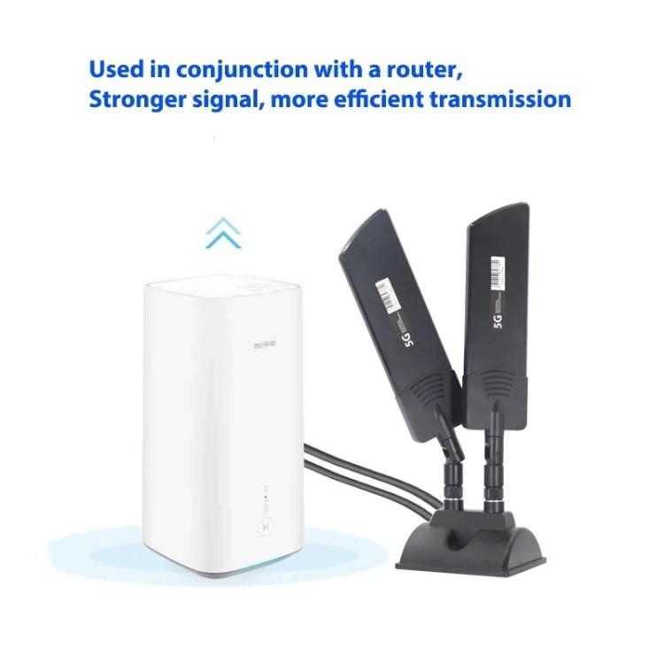 42dbi 5Gルーター外部アンテナ 屋外長距離WiFi信号拡張器, SMAオス ブラック, TS9 ブラック, SMAオス ホワイト, TS9 ホワイト