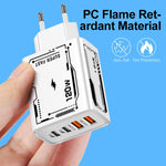 2A 2 USB+2 PD Type-C マルチポート携帯電話充電器