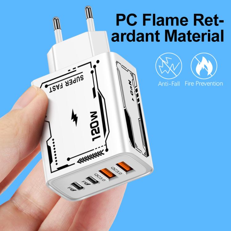 2A 2 USB+2 PD Type-C マルチポート携帯電話充電器