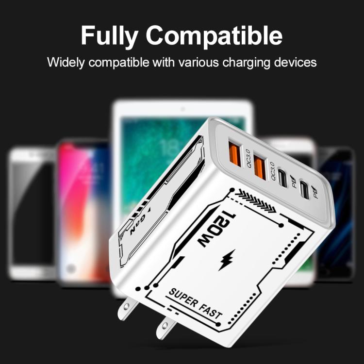 2A 2 USB+2 PD Type-C マルチポート携帯電話充電器