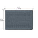 大型シリコーンコンロ保護マット キッチンカウンタードレイン汚れ防止パッド、71 x 50 x 0.3cm