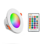 RGB+白色光 シーリングランプ 丸型埋め込み 調光シーリングライト リモコン付き IRリモコン 10W 220V、IRリモコン 10W 85-265V、IRリモコン 15W 220V、IRリモコン 15W 85-265V
