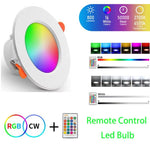 RGB+白色光 シーリングランプ 丸型埋め込み 調光シーリングライト リモコン付き IRリモコン 10W 220V、IRリモコン 10W 85-265V、IRリモコン 15W 220V、IRリモコン 15W 85-265V