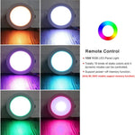 RGB+白色光 シーリングランプ 丸型埋め込み 調光シーリングライト リモコン付き IRリモコン 10W 220V、IRリモコン 10W 85-265V、IRリモコン 15W 220V、IRリモコン 15W 85-265V