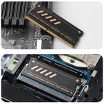 2個入り JEYI 純銅グラフェン ラップトップメモリ用ヒートシンクラジエーター DDR5 DDR4 DDR3対応