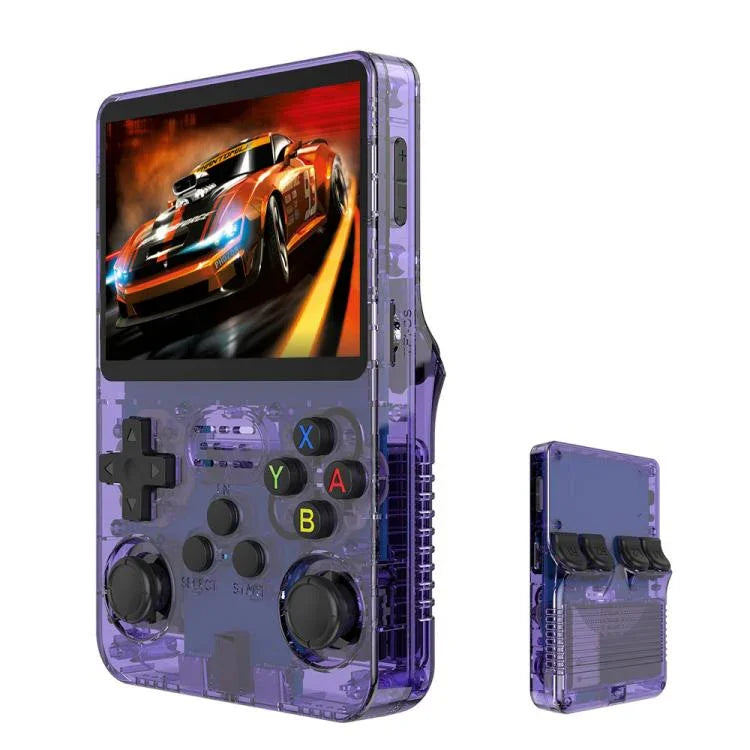 R36S レトロ携帯ゲーム機 Linuxシステム 3.5インチスクリーン シングルTFカード版 64G、128G