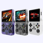R36S レトロ携帯ゲーム機 Linuxシステム 3.5インチスクリーン シングルTFカード版 64G、128G