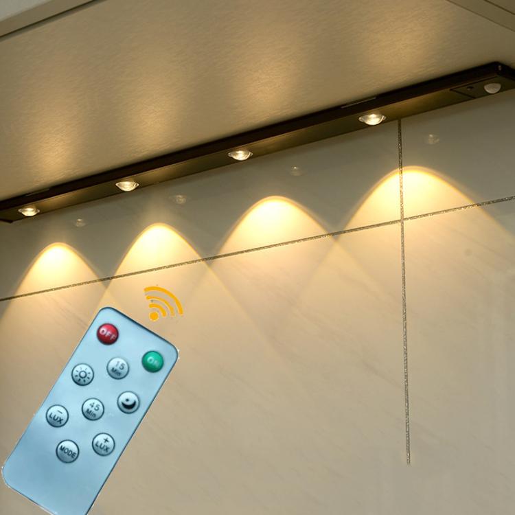 充電式 モーションセンサー ライトバー キャビネット ワードローブランプ リモコン付き 20cm、30cm、40cm、60cm、80cm