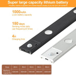 充電式 モーションセンサー ライトバー キャビネット ワードローブランプ リモコン付き 20cm、30cm、40cm、60cm、80cm