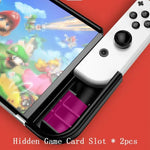 Switch OLEDコンソール用TPU保護カバー一体型シェル、2つのゲームカードスロット付き