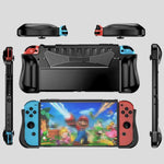 Switch OLEDコンソール用TPU保護カバー一体型シェル、2つのゲームカードスロット付き