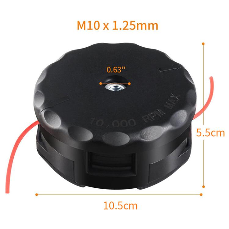 小型草刈り機用取り外し不要ビーターヘッド M10 x 1.25 ガーデンツールアクセサリー