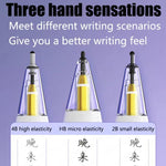 Apple Pencil 2 / 1用 弾性チップ ソフトプローブ 静音交換用ペン先、4B ホワイト、4B 透明、2B ホワイト、2B 透明、HB ホワイト、HB 透明