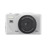 W1 5K HD デジタルカメラ 75MP 18倍デジタルズーム WiFi ビデオレコーダー フリップスクリーン付き、W1 ホワイト、W1 ブラック