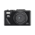 W1 5K HD デジタルカメラ 75MP 18倍デジタルズーム WiFi ビデオレコーダー フリップスクリーン付き、W1 ホワイト、W1 ブラック