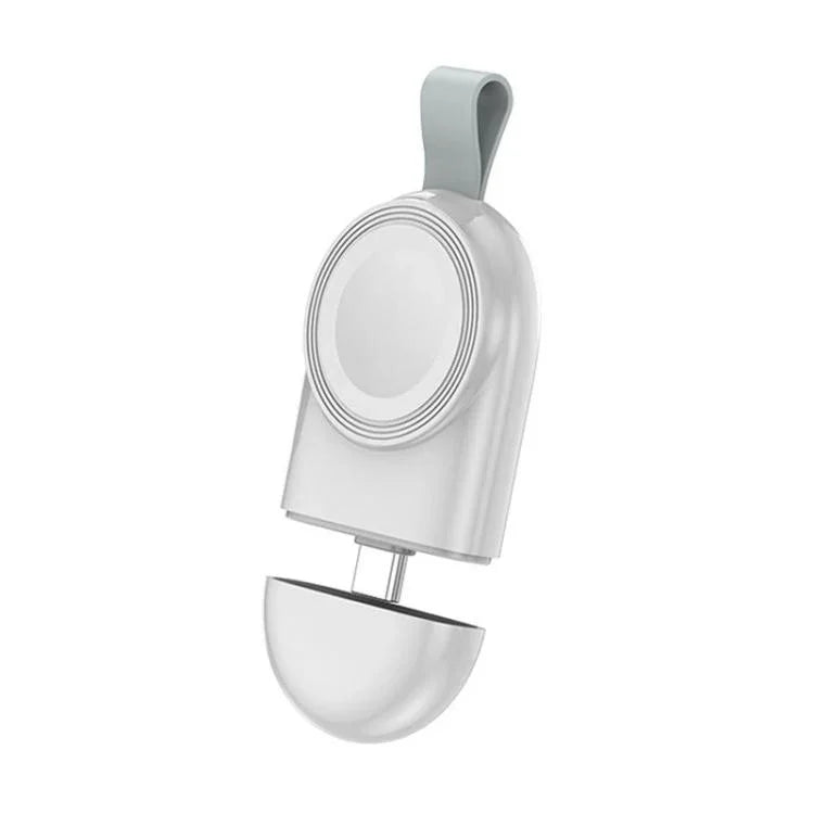 Apple Watch 1/2/3/4/5/6/7/8/9/10/SE用 携帯型マグネット式ワイヤレス充電器 Type-C スマートワイヤレス充電器