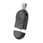 Apple Watch 1/2/3/4/5/6/7/8/9/10/SE用 携帯型マグネット式ワイヤレス充電器 Type-C スマートワイヤレス充電器