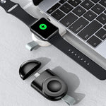 Apple Watch 1/2/3/4/5/6/7/8/9/10/SE用 携帯型マグネット式ワイヤレス充電器 Type-C スマートワイヤレス充電器