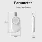 Apple Watch 1/2/3/4/5/6/7/8/9/10/SE用 携帯型マグネット式ワイヤレス充電器 Type-C スマートワイヤレス充電器