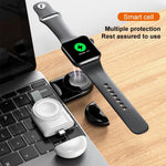 Apple Watch 1/2/3/4/5/6/7/8/9/10/SE用 携帯型マグネット式ワイヤレス充電器 Type-C スマートワイヤレス充電器