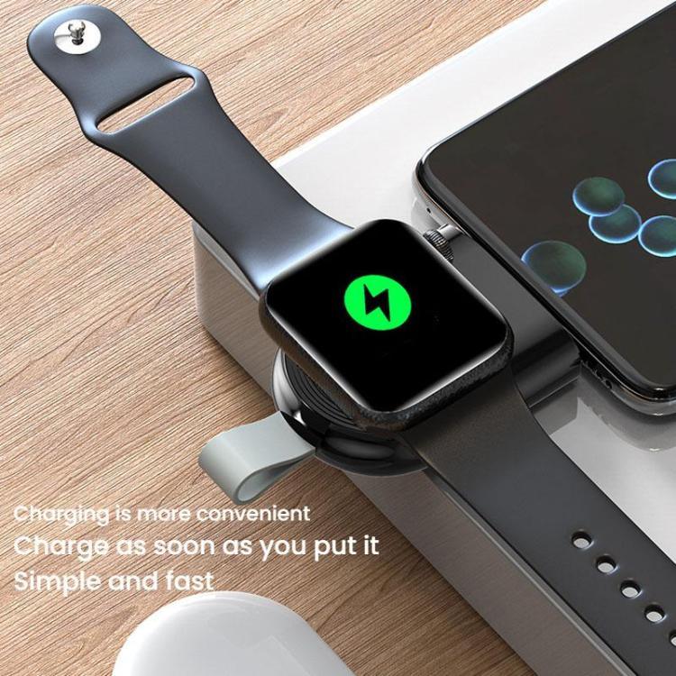 Apple Watch 1/2/3/4/5/6/7/8/9/10/SE用 携帯型マグネット式ワイヤレス充電器 Type-C スマートワイヤレス充電器