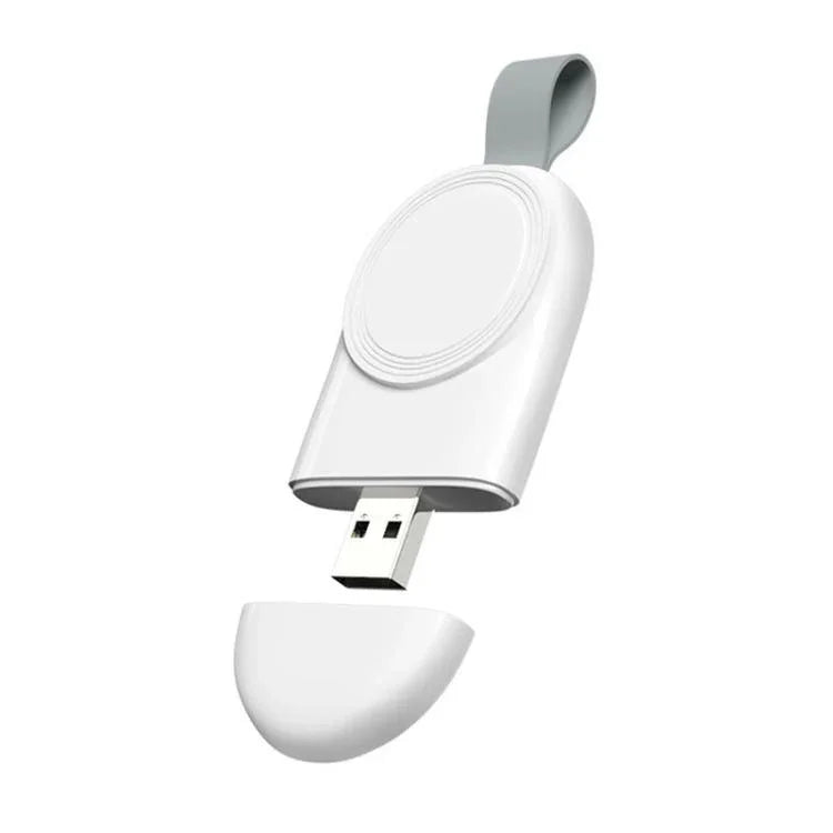 Apple Watch 1/2/3/4/5/6/7/8/9/10/SE用 携帯型USBマグネット式ワイヤレス充電器