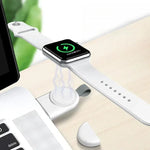 Apple Watch 1/2/3/4/5/6/7/8/9/10/SE用 携帯型USBマグネット式ワイヤレス充電器