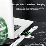 Apple Watch 1/2/3/4/5/6/7/8/9/10/SE用 携帯型USBマグネット式ワイヤレス充電器