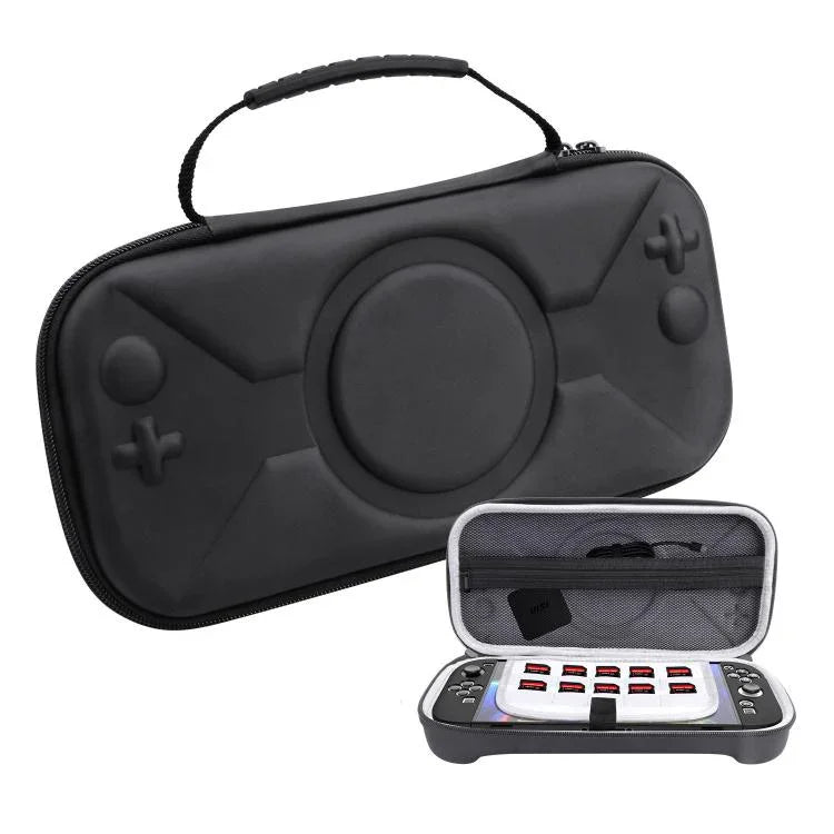 Nintendo Switch用 2個収納バッグ ポータブルOパターンハンドバッグ, OパターンPUブラック, Oパターンファブリックグレー