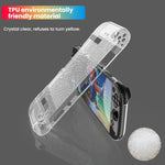 Nintendo Switch 2用 TPU+PC 分割透明ケースカバー 衝撃吸収シェル、TPU+PC ダイヤモンド分割ケース