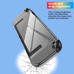 Nintendo Switch 2用 TPU+PC 分割透明ケースカバー 衝撃吸収シェル、TPU+PC ダイヤモンド分割ケース