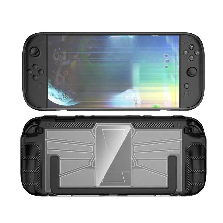 Nintendo Switch 2 ゲームコンソール用 TPU + PC 一体型ケース 衝撃吸収シェル、TPU + PC 一体型ケース ブラック、TPU + PC 一体型ケース ホワイト